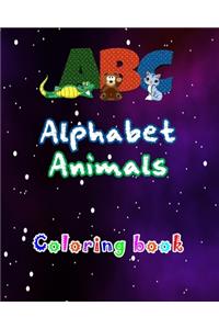 ABC Alphabet Animals Coloring Book