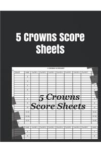 5 Crowns Score Sheets