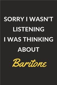 Sorry I Wasn't Listening I Was Thinking About Baritone