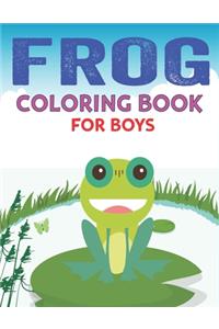 Frog Coloring Book for Boys