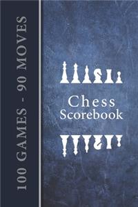 Chess Scorebook - 100 Games - 90 moves