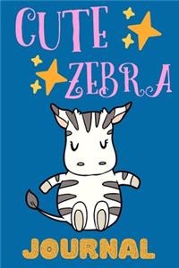 Cute Zebra Journal