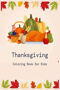 Thanksgiving Coloring Book for Kids