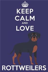 Keep Calm And Love Rottweilers
