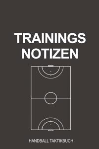 Trainings Notizen Handball Taktikbuch