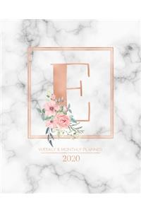 Weekly & Monthly Planner 2020 E