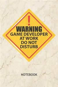 Warning Game Developer At Work