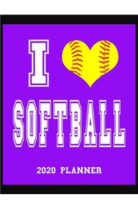 I Love Softball 2020 Planner