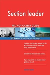 Section leader RED-HOT Career Guide; 2520 REAL Interview Questions