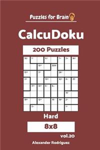 Puzzles for Brain CalcuDoku - 200 Hard 8x8 vol. 20
