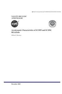 Aerodynamic Characteristics of Sc1095 and Sc1094 R8 Airfoils