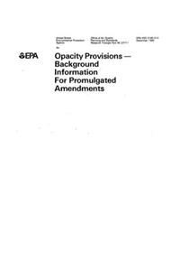 Background Information For Promulgated Amendments