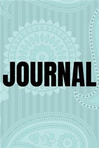 Paisley Background Lined Writing Journal Vol. 5