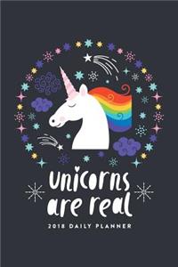 2018 Daily Planner; Unicorns Are Real