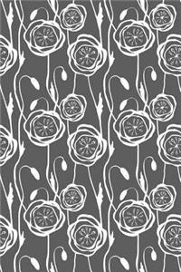 Bullet Journal Notebook Scribbly Flowers Pattern 2