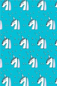 Bullet Journal Notebook Sketchy Unicorns Pattern 1