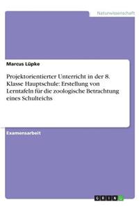 Projektorientierter Unterricht in der 8. Klasse Hauptschule