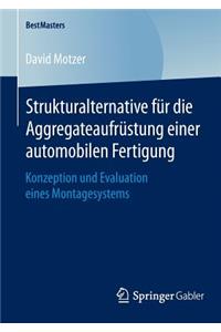 Strukturalternative für die Aggregateaufrüstung einer automobilen Fertigung