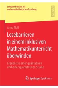 Lesebarrieren in Einem Inklusiven Mathematikunterricht Überwinden