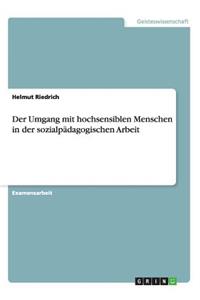 Umgang mit hochsensiblen Menschen in der sozialpädagogischen Arbeit