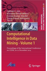 Computational Intelligence in Data Mining - Volume 1