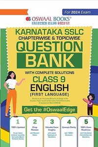Oswaal Karnataka SSLC Question Bank Class 9 English 1st Language for 2024 Exams