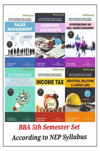 NEP BBA 5th Semester 6 BOOK Combo Pack in English New Edition by Thakur Publication
