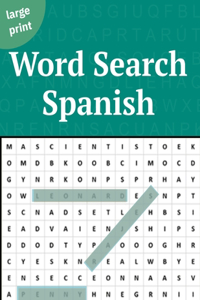 Large Print Word Search Spanish