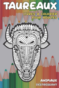 Livres à colorier pour adultes - Déstressant - Animaux - Taureaux