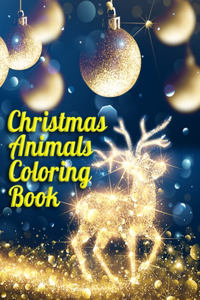 Christmas animals coloring book