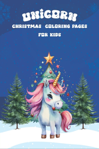 Unicorn Christmas Coloring Pages for Kids