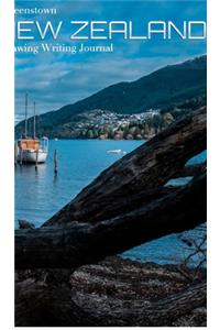 Queentown New Zealand Travel Drawing Journal