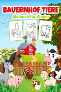 Bauernhof Tiere Malbuch für Kinder