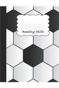 Reading Skills: Soccer (Football) Large Blank Primary Draw & Write Storybook Paper Goalkeeper Black & White Ball Goalie Pattern For Sport Players Coach & Goal Keepe