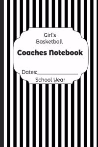 Girls Basketball Coaches Notebook Dates
