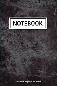 Notebook 110 White Pages 6x9 inches