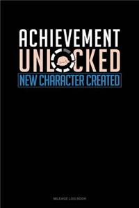 Achievement Unlocked New Character Created