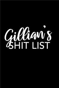 Gillian's Shit List