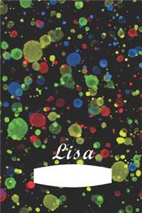 Lisa: First name Lisa personalized notebook