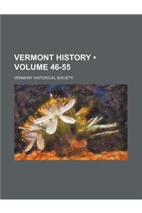 Vermont History (Volume 46-55)