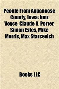 People from Appanoose County, Iowa