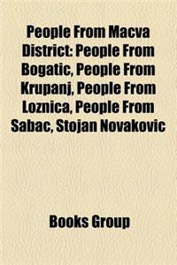 People from Ma Va District