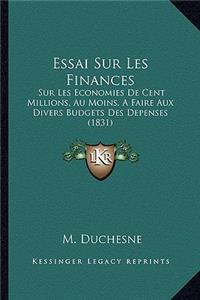 Essai Sur Les Finances