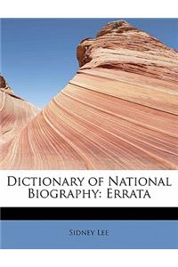 Dictionary of National Biography