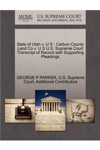 State of Utah V. U S