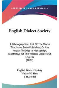 English Dialect Society