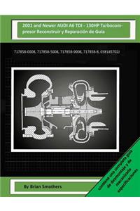 2001 and Newer AUDI A6 TDI - 130HP Turbocompresor Reconstruir y Reparación de Guía