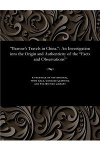 Barrow's Travels in China.