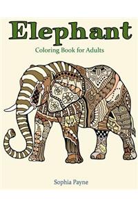 Elephant Coloring Book for Adults