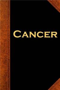 Cancer Zodiac Horoscope Vintage Journal